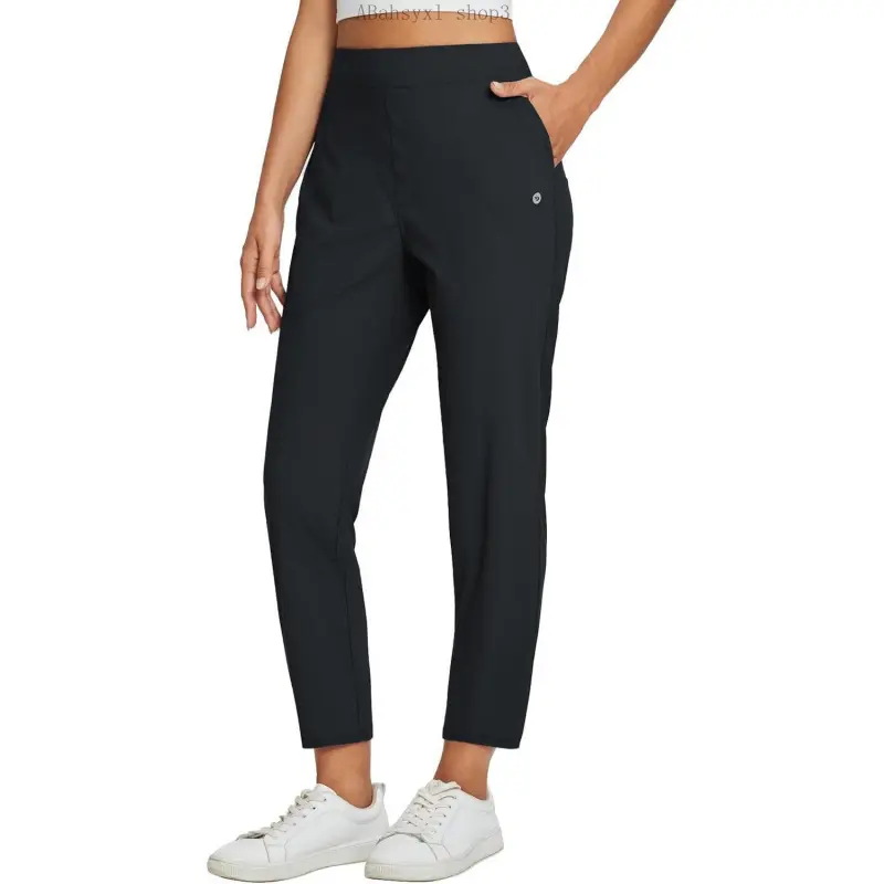 Womens Travel Pants Lightweight Stretch with Zipper Pockets Petite Ankle Dressy Golf Work Business Casual SlacksABahsyxl shop3