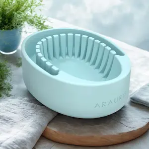 Arauris Pure Facial Cold Plunge Bowl with Ice Chamber for De-puffing Brightening Skin and Vagus Nerve Activation