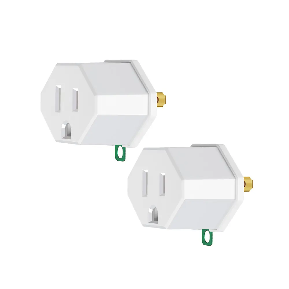 2 Plug Converter Set, Small Multi-Plug Adapter with Safety Standards and Durable Construction for Travel, Vacation, Home, Office, Dormitory, Universal Wall Socket, Universal Sockets, Multi Plug Outlet, Multiple Sockets