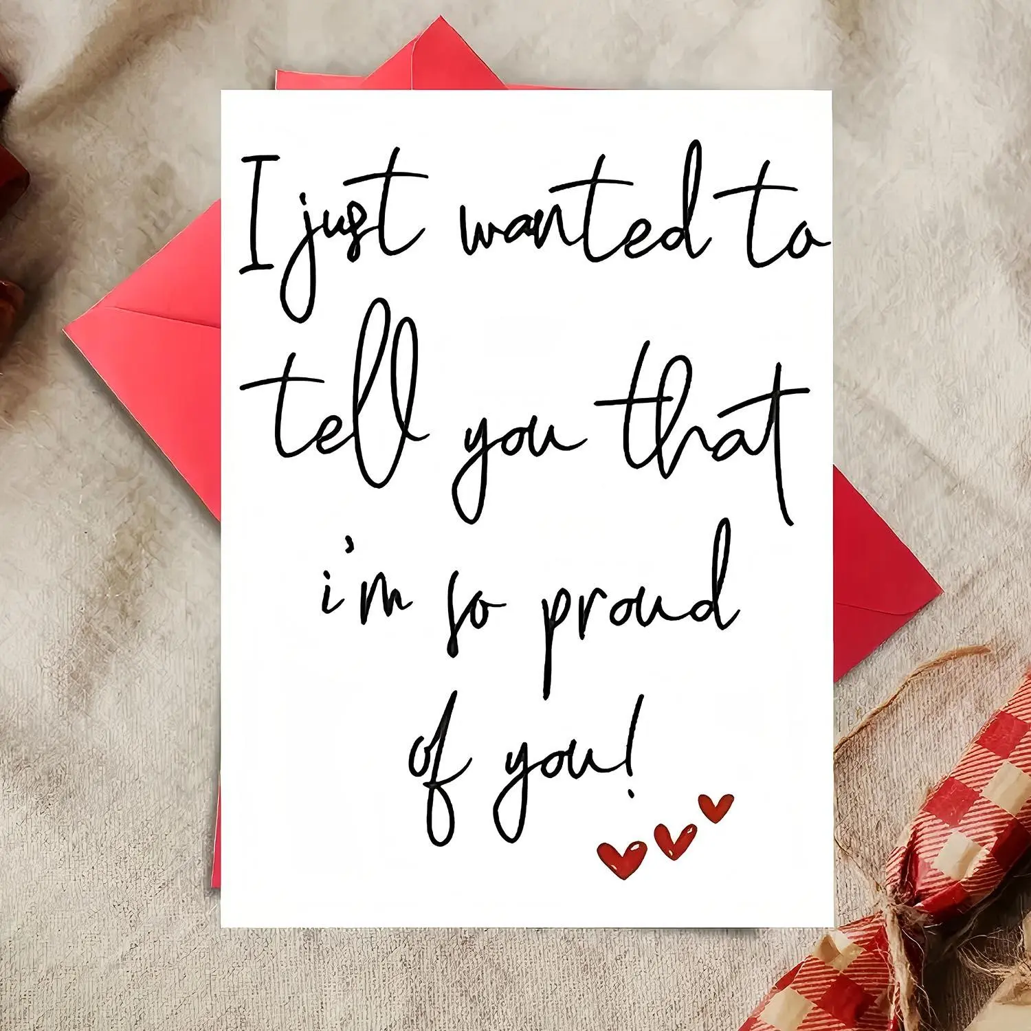 Inspirational Blessing Greeting Card, Simple Cartoon Letter Encouragement Greeting Card, Birthday Blessing Card with Envelope, Positive Message Card, Inspirational Greeting Cards