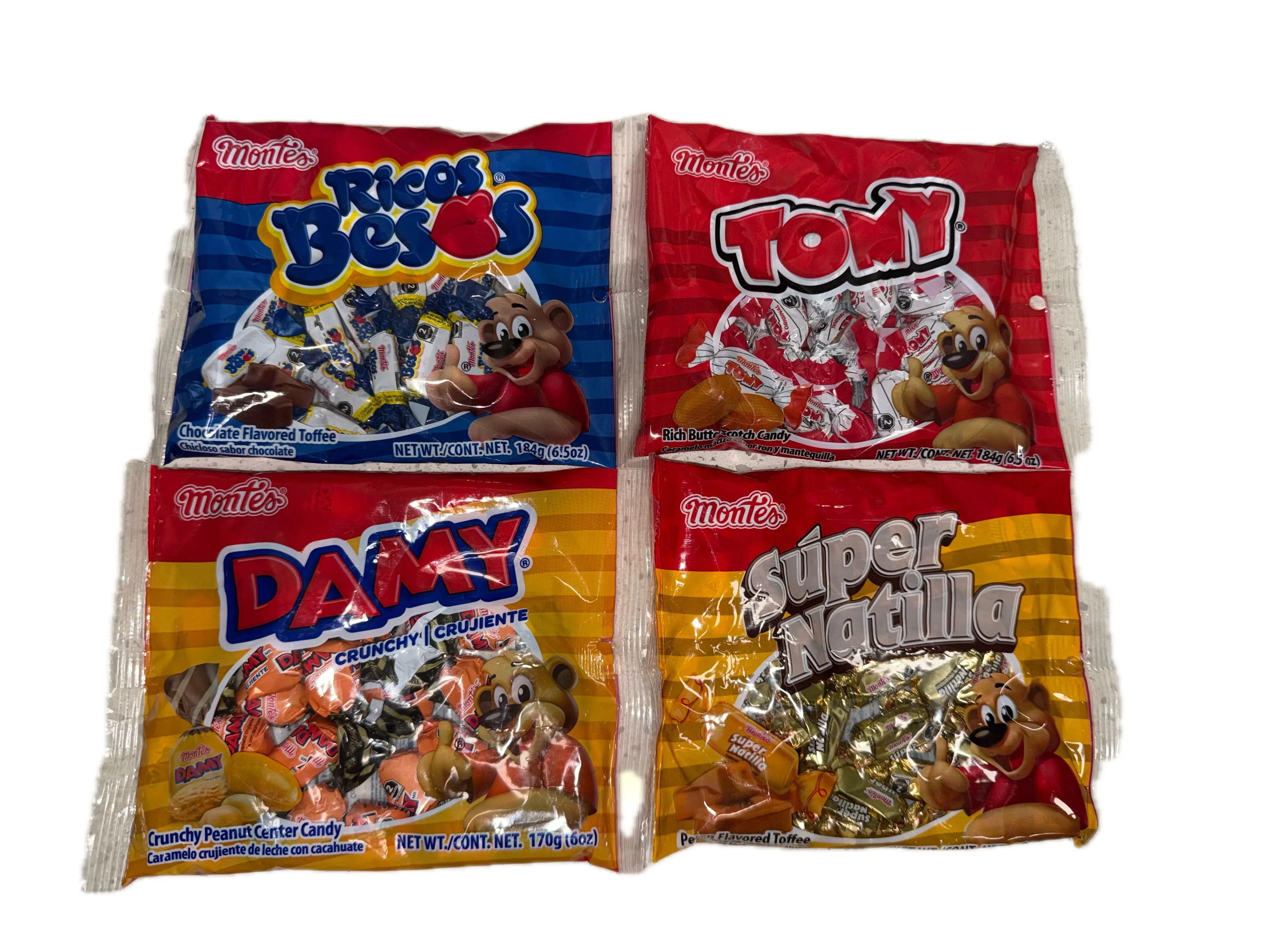 Montes Mexican Candy Assorted Toffee & Caramel Candy – Individually Wrapped – Choose Flavor – 6–6.5 oz Bag