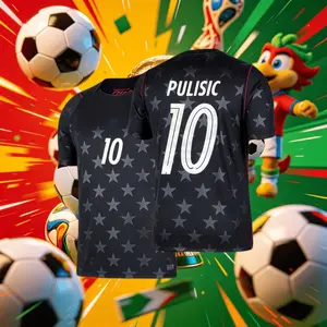 2026 United States NO.10 Pulisic Short Sleeve Soccer Jersey Fans Version Breathable