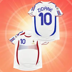2006 World Cup France No.10 Away Short Sleeve Collectible Soccer Jersey