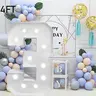 4FT Marquee Numbers, Light Up Numbers, Glowing Numbers, Decorative Numbers for 1st 16th 21st Birthday Decorations, Big Numbers for Party Decorations, Large Light Up Numbers for Party Decor DIY Pre-Cut Foam Board Mosaic Numbers, Lightweight