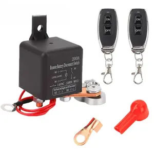 200A 12V DC Car Battery Disconnect Switch Set, Remote Battery Switch Isolator, Car Battery Switch Isolator, Car Electrical Appliances for Cars Trucks.