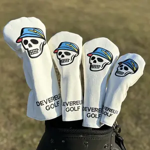 Skull Pattern Golf Club Head Covers, Golf Club Iron Head Covers, Golf Accessories, Golf Supplies for Men & Women, Golf Accessories Skulls