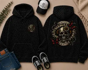 Black Leopard Hoodie