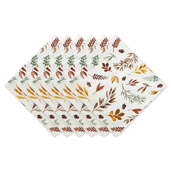 Design Imports Falling Leaves Print Napkin Set of 6 Design Imports Falling Leaves Print Napkin Set of 6