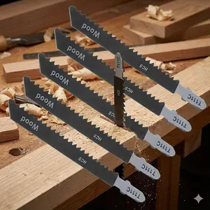 Ultra-Thin 100mm Jigsaw Blades Set: Precision Cutting for Wood & Metal, T101B T101D T144D Compatible, Professional Sharp Durable DIY Tools for Home Repair & High Efficiency Projects