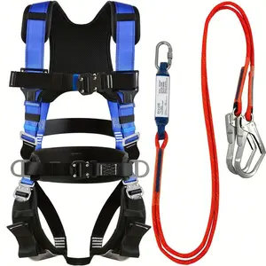 ANSI Certified Premium Harness - Fall Protection with Quick Plug, Features for Roofing and Construction - Meets Z359.11-2014 Standard for Maximum