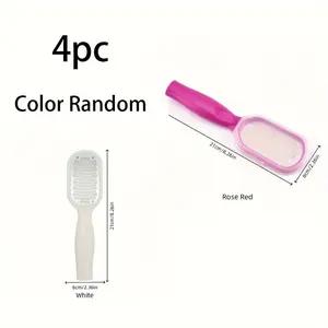 BeautyDAO 4counts foot massage, white+rose red, removes dead skin, hard skin, and dry cracked skin You deserve it