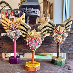 Standing Paloma Winged Milagros Sacred Heart