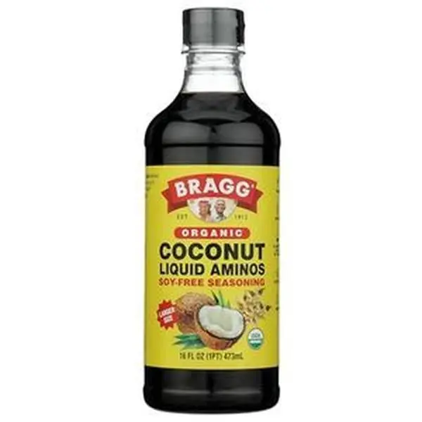 Bragg Organic Coconut Aminos Seasoning - 16 fl oz | Soy-Free Soy Sauce Alternative - Gluten-Free, Vegan, Plant-Based Seasoning
