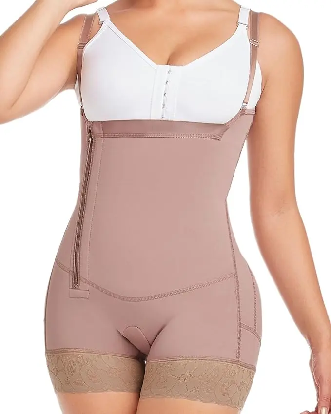 Faja colombiana moldeadora con cierre lateral de alta compresion, faja post parto, faja post operatoria, Tummy Control Shapewear For Women Butt Lift Girdle - High Compression, Faja postparto cachetera de alta compresión con cierre lateral