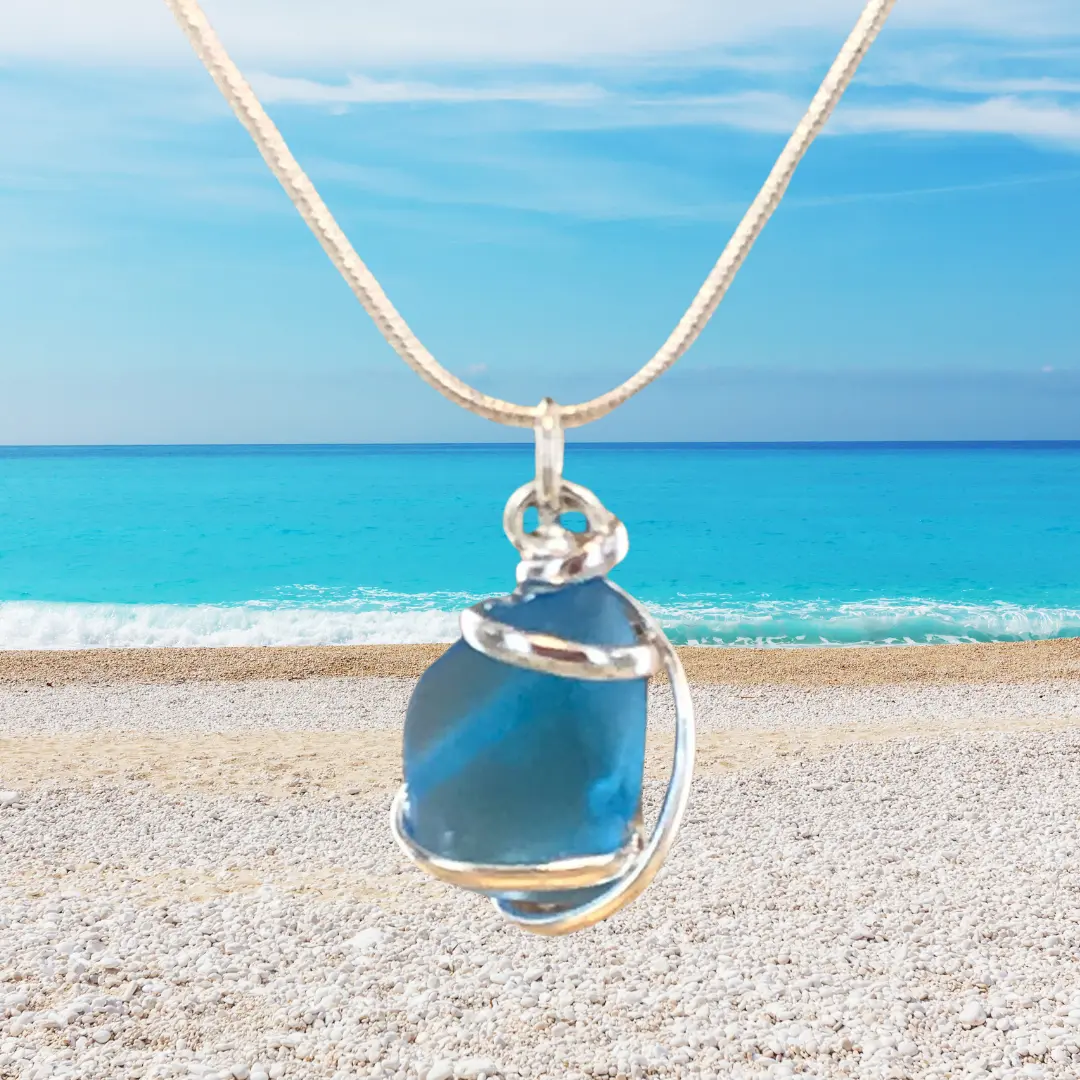 Cultured Sea Glass Pendant