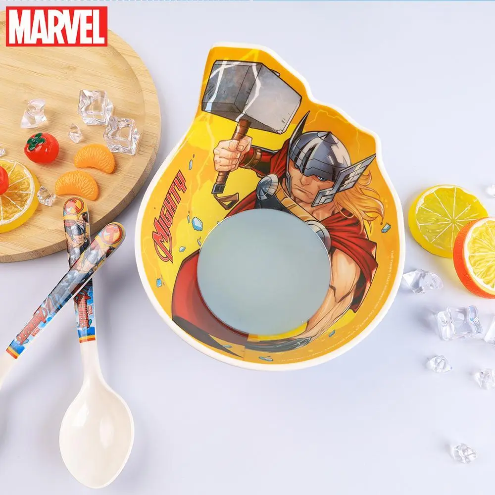 Marvel Officially Licensed Thor Melamine Bowl - Unbreakable Cartoon Pattern Dinnerware, Collectible Kitchen Essential for Birthday Theme Parties (1Pc)
