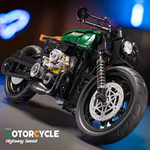 Classic 1:8 Super Advanced Race Motorbike educational  Bricks Sets construction plastic City Racer Technical Adult Race Toys stem Gifts for Kids Boys Adult 600+pcs motorcycle car building block kit creative