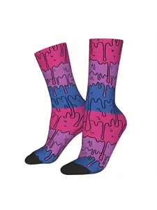 Novelty Socks Featuring Pastel Kawaii Designs Perfect for Showing Bisexual Pride Throughout The Seasons