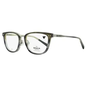 Shinola Memory Metal Eyeglasses SH27000 261 Taupe Horn 52mm