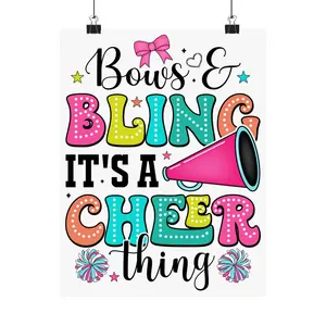 Teen Coquette Pink Allstar Cheerleader Poster Bedroom Decor Matte Vertical Posters