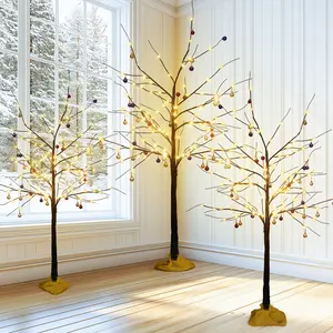 Lamerge LED Lights Tree, Christmas Tree Set of 3, Lighted Birch Tree, LED Light Up Tree Lights for Festival/Party, Christmas Halloween,Indoor Outdoor Use