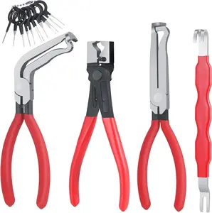 4PCS Electrical Disconnect Pliers for Cars with 8PCS Terminal Removal Tools, Automotive Connector Removal Tool Kit, Hose Clamp Pliers & Car Repair Tools Gifts for Men