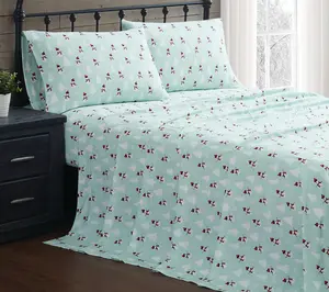 Truly Soft Snowman Wonderland King Flannel Sheet Set