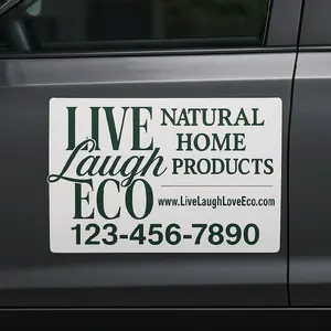 Magnetic business promotion sign