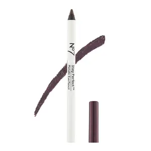No7 Stay Perfect Amazing Eye Pencil - Purple - Precision Tip Pencil Eyeliner for Silky, Effortlessly Smooth Texture - Up to 12 Hrs of Long Wearing, Waterproof Pigment (1g)