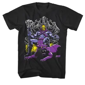 Panthor and Skeletor Graphic Shirt, Masters of the Universe Villain Design Tee, Unisex Retro Cartoon Streetwear, Vintage 80s Apparel