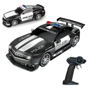 Kids Remote Control Police Car with LED Lights, 2.4GHz Indoor Outdoor Drift Car, Birthday Christmas Gifts, Remote Controlled Car