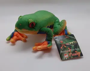 9" Long Fiesta Plush Green Tree Frog w/Hangtag