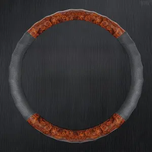 Universal Anti-Slip Steering Wheel Cover, Breathable Sweat-Absorbent Car Handle Grip, Fits Big Trucks, Forklifts, Buses, All Seasons Use