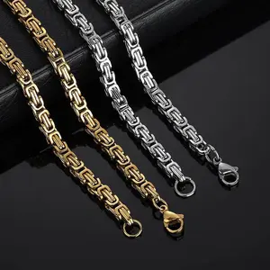 GAB 7MM Heavy Industry Byzantine Emperor Chain For Man, Halloween Gift