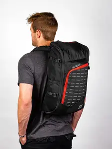 3V Gear Transit Redline Hydratable 40L EDC Hydration Backpack - Travel-Ready, Functional Luggage