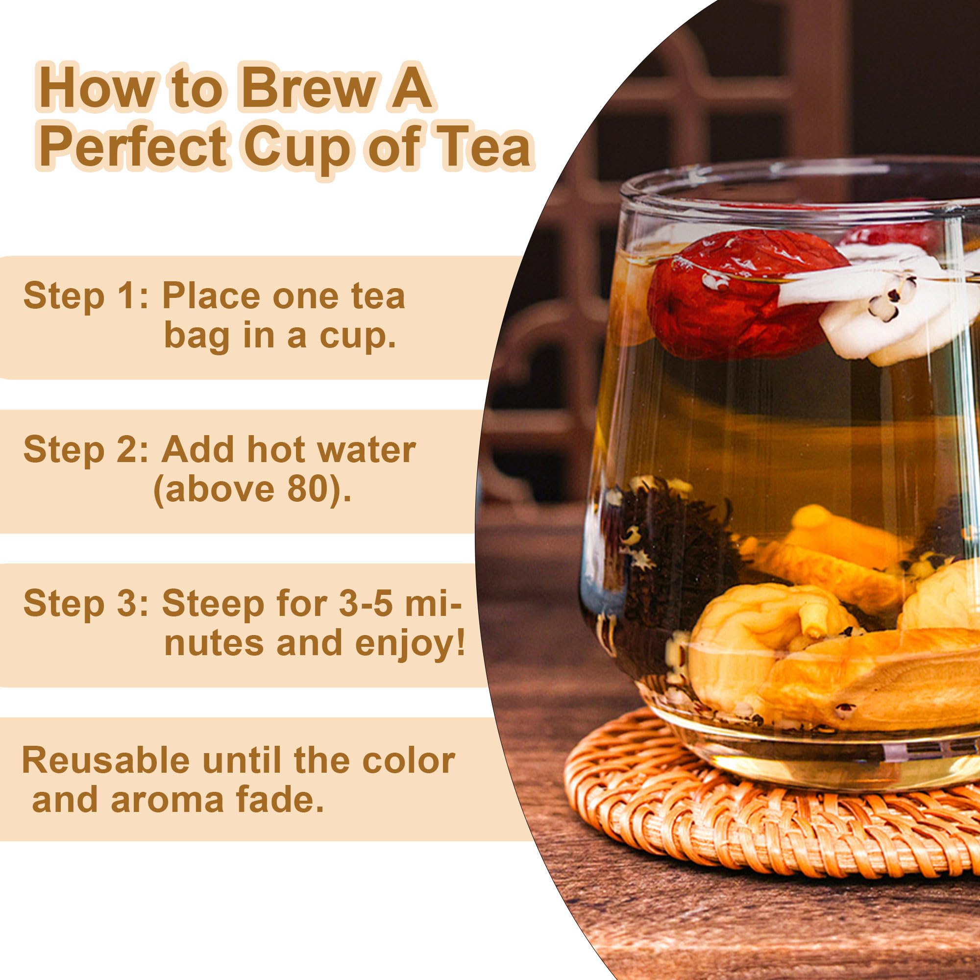 30 bags Kidney Tea,  Turmeric Kidneys Teabag Formula Ginseng Eight Treasure, Turmeric Kidney Cleanse Detox & Repair Tea, Ginseng Goji Berry Mulberry Herbal Teabags For Men