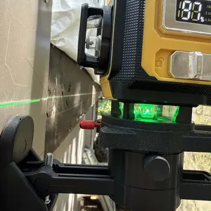 SOARFLY X16 Laser Level with Tripod, 4 x 360 Self Leveling Line Laser, 16 Lines 4D Green Laser, Cross Lines Tool with 2 Batteries for Tile, Picture Hanging, Home Renovation