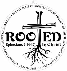 Christian Christmas Ornament - Laser Engraved Acrylic Faith Based Ornament with Hanger 4" Tall Tree Decoration