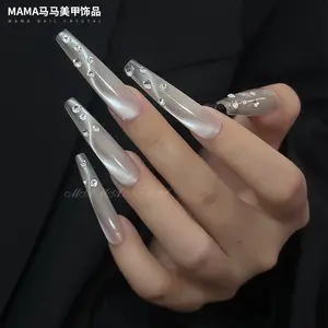 Luxury Glass AB Crystal Rhinestones Multi Shapes Flatback Gems Sparkly 3D Nail Art Decorations