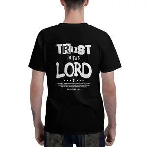 (back)Trust in the Lord Shirt, Jesus Paid Random Shirt, Christian t shirts, Vintage I Love Jesus Shirt, Menswear Top Underwear Tshirt Cotton Polyester Top Menswear