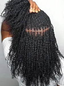 Afro Kinkys Curly Bulk Human Hair for Dreadlock Extensions, Natural Fluffy Hair Bundle, Hair Extensions for Women, Real Hair Extensions