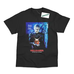 Retro Movie Poster Inspired By Hellraiser DTG Printed T-Shirt