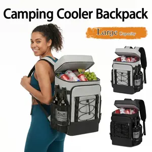 Insulated Cooler Backpack Leak-Proof 40 Cans Large Capacity for Picnic Camping Waterproof Insulated Backpack Cooler Bag for Men Women, Leakproof 12H Cooling, 40 Cans Large Capacity Cooler Backpack - Leak-Proof Insulated for Camping, Beach, Picnic,
