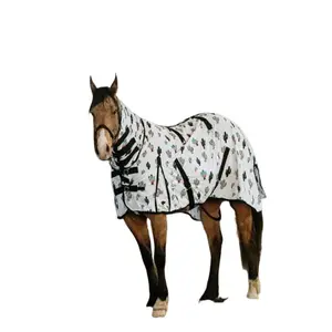 Western Equine Fly Sheet, Sunset Cactus Pattern Size 78 inch with Leg and Belly Straps