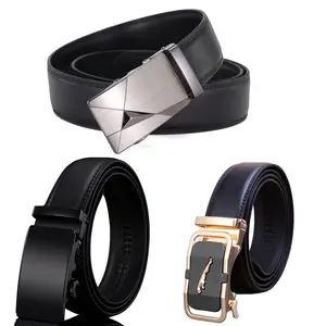 Men's belt automatic buckle leather men's high-quality leather belt jeans casual fashion versatile
