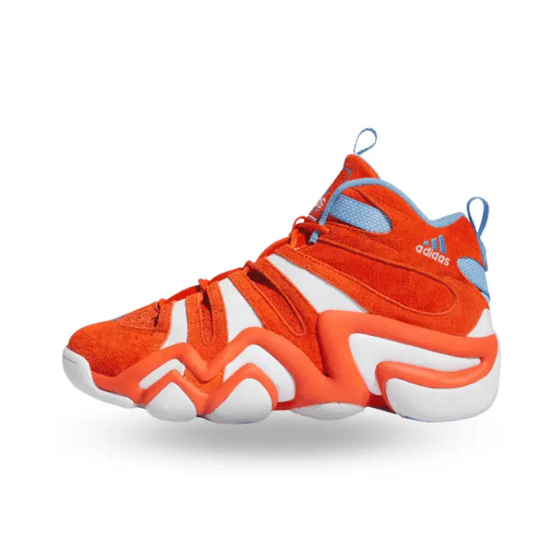Men's B-ball Inspired Sports Trainers, 'Team Orange' Hairy Suede & Mesh Athletic Sneakers with EVA Midsole & Torsion Support for Training & Casual Use, Athletic Workout Sneakers, Mesh Webbing Airflow, Fashionable Versatile Sneakers