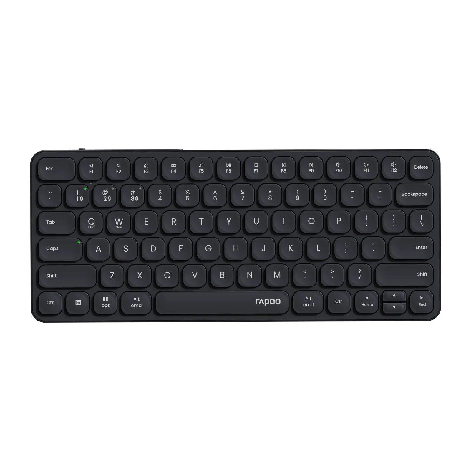 Rapoo E9050L Multi-Device Wireless Keyboard, Blade-Series E9050L 78-Key Ultra-Thin Keyboard, Support 4 Devices, Low-Profile, Quiet, USB-C, Rechargeable, Al-Alloy Frame, for Windows/Mac/Linux/Chrome