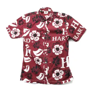 Harvard Crimson Men's Floral Shirt