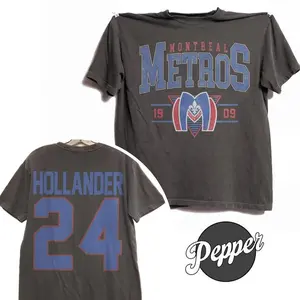 Retro 90s Boston Raiders Shane Hollander 24 Comfort Colors Pepper Tshirt Two-Sided, Heated Rivalry Sweatshirt