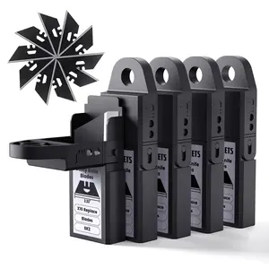 KAIWEETS Replacement Blades for KUF01 Utility Knife and Scraper, 50pcs with Storage Case, Premium SK2 Material, Black Rust-Resistant, Heat Treated, Precision Sharpness